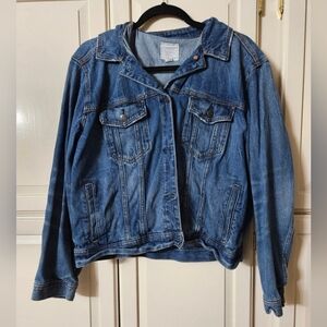 American Eagle Outfitters Dark Blue Jean Jacket